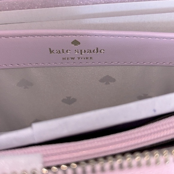 Kate Spade ♠️ NWT Pink Parrots Flock Party Large Continental Zip Around … - Picture 9 of 13